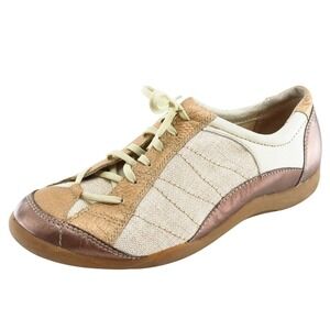 Hush Puppies Women Size 10 EW Brown Fashion Sneakers Leather H500143